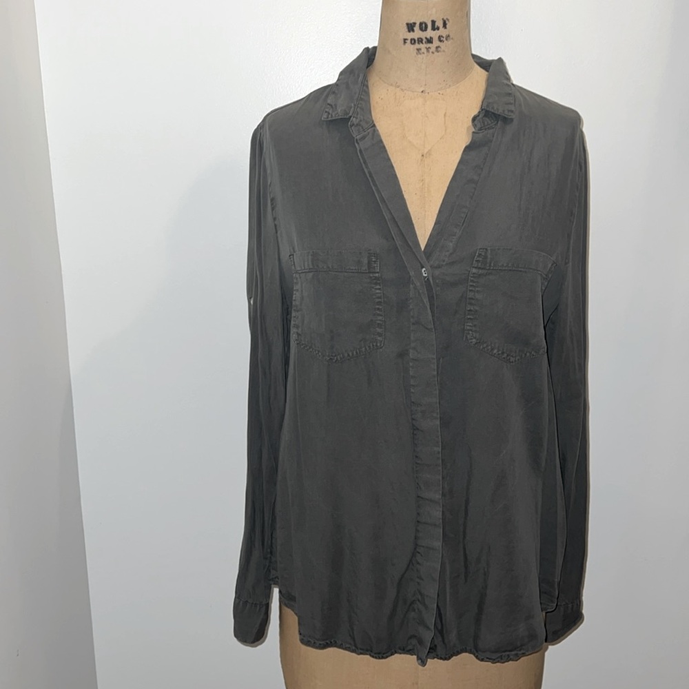 W118 by Walter Baker Button-down lounge shirt Hunter green L